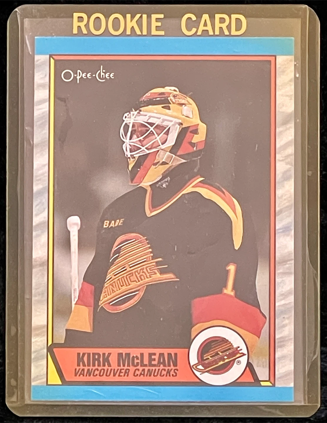 O-Pee-Chee Kirk McLean hockey Card #61 Goalie