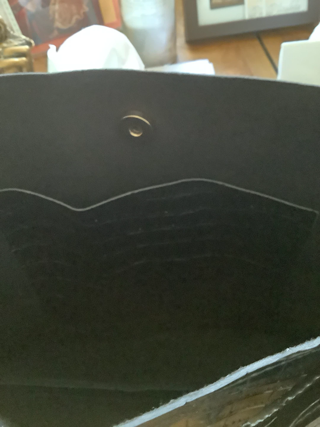 Black Faux Croc Tote Bag with Scarf - photo 5