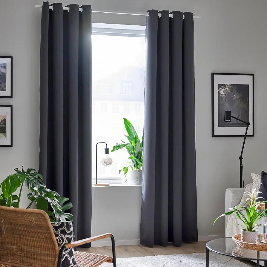 IKEA Hilleborg block-out curtains 145x250cm