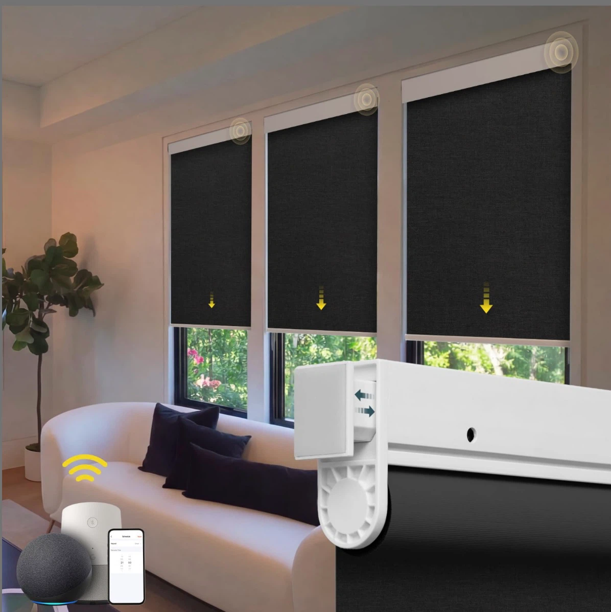 Smart Automatic Blackout Roller Blinds