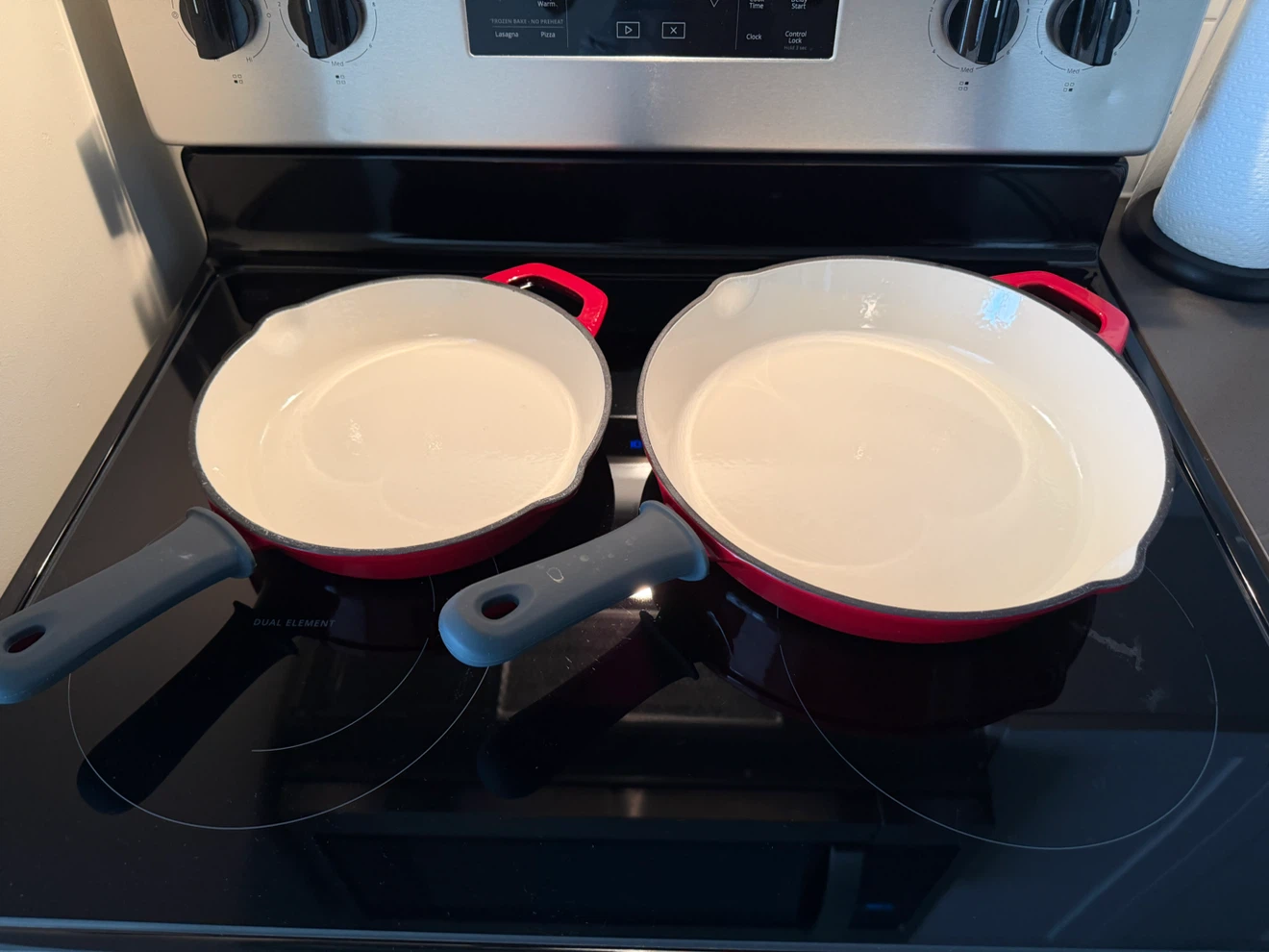 Tramontina Enamelled Cast Iron Skillet 2-Piece Set - Red - photo 2