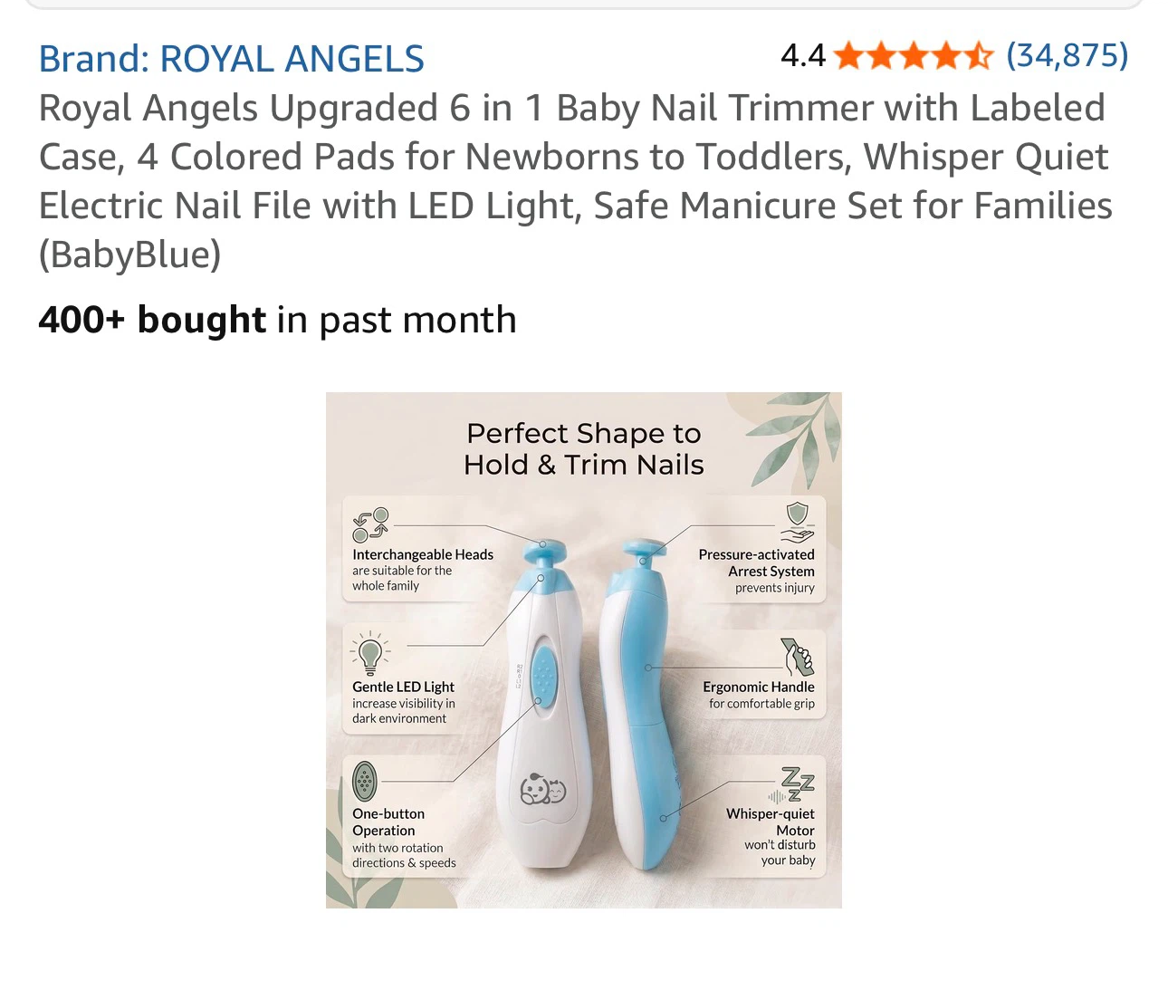 Baby Nail electric Trimmer - photo 4