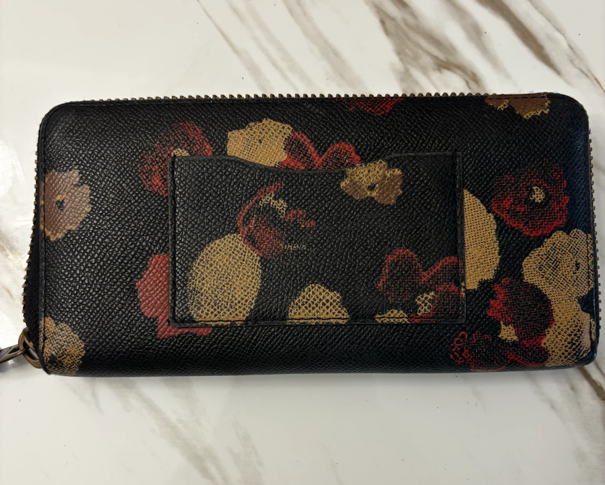 Coach Floral Zip Around Wallet - photo 2