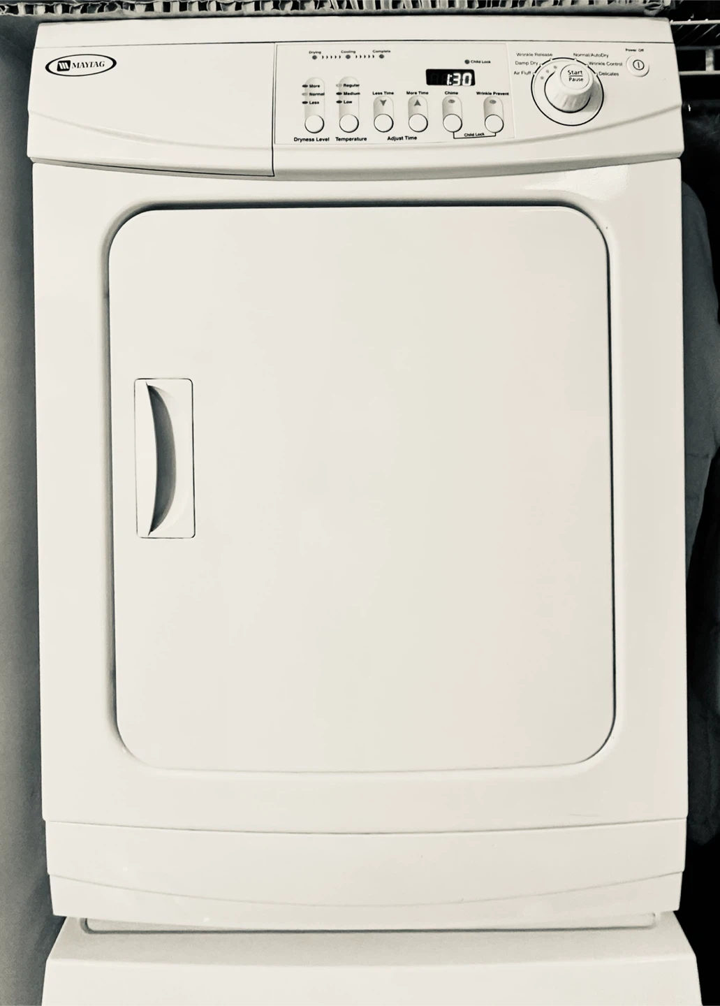 Maytag 24” Stacked Front Load Washer and Electric Dryer Set - photo 3