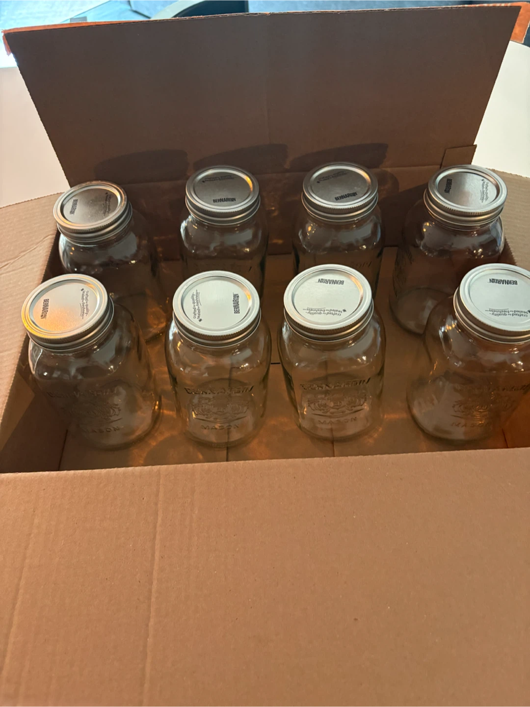 Mason jars (8)