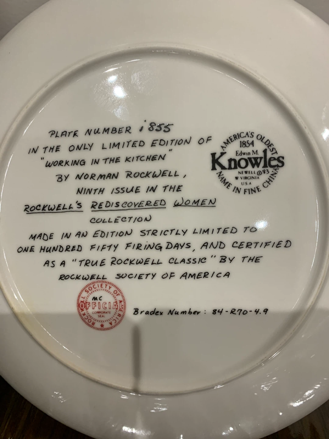 Norman Rockwell collection plates. - photo 4