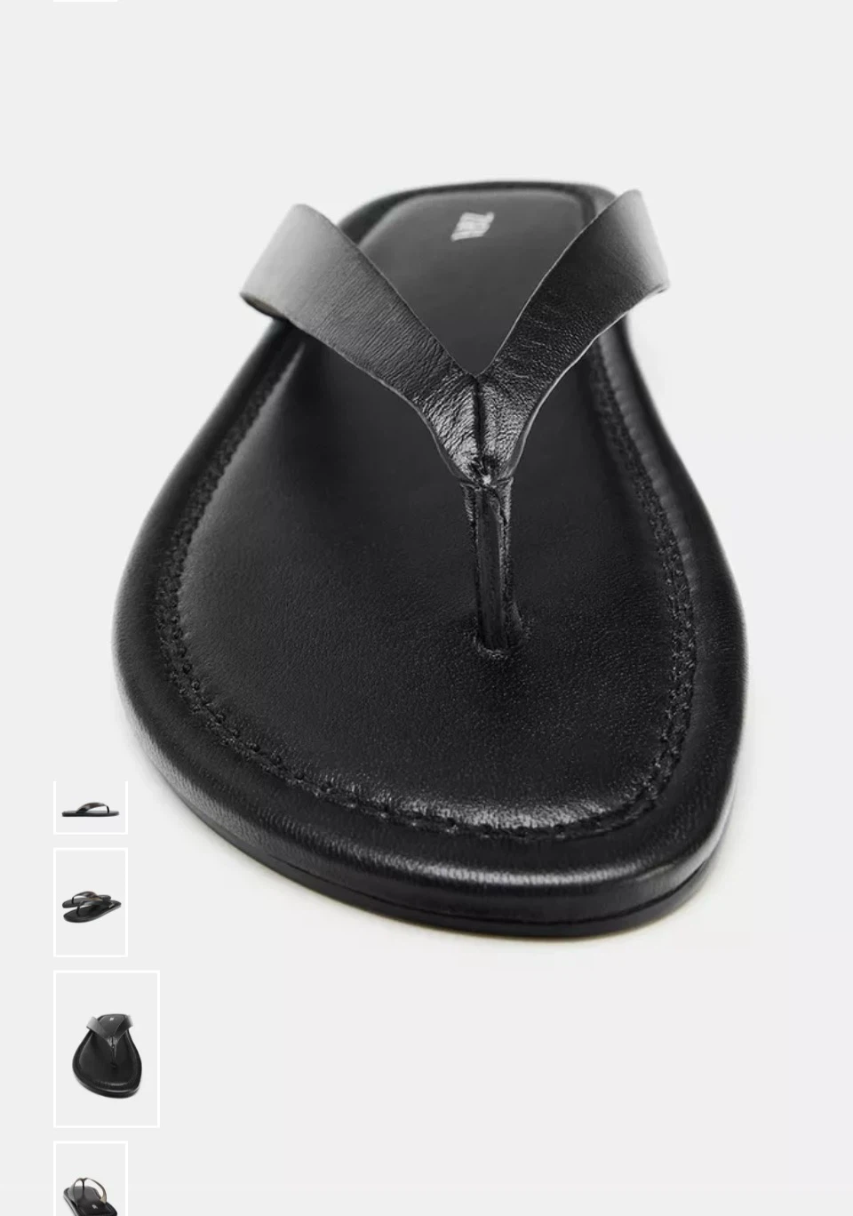 Black Leather Zara sandal 37size - photo 4