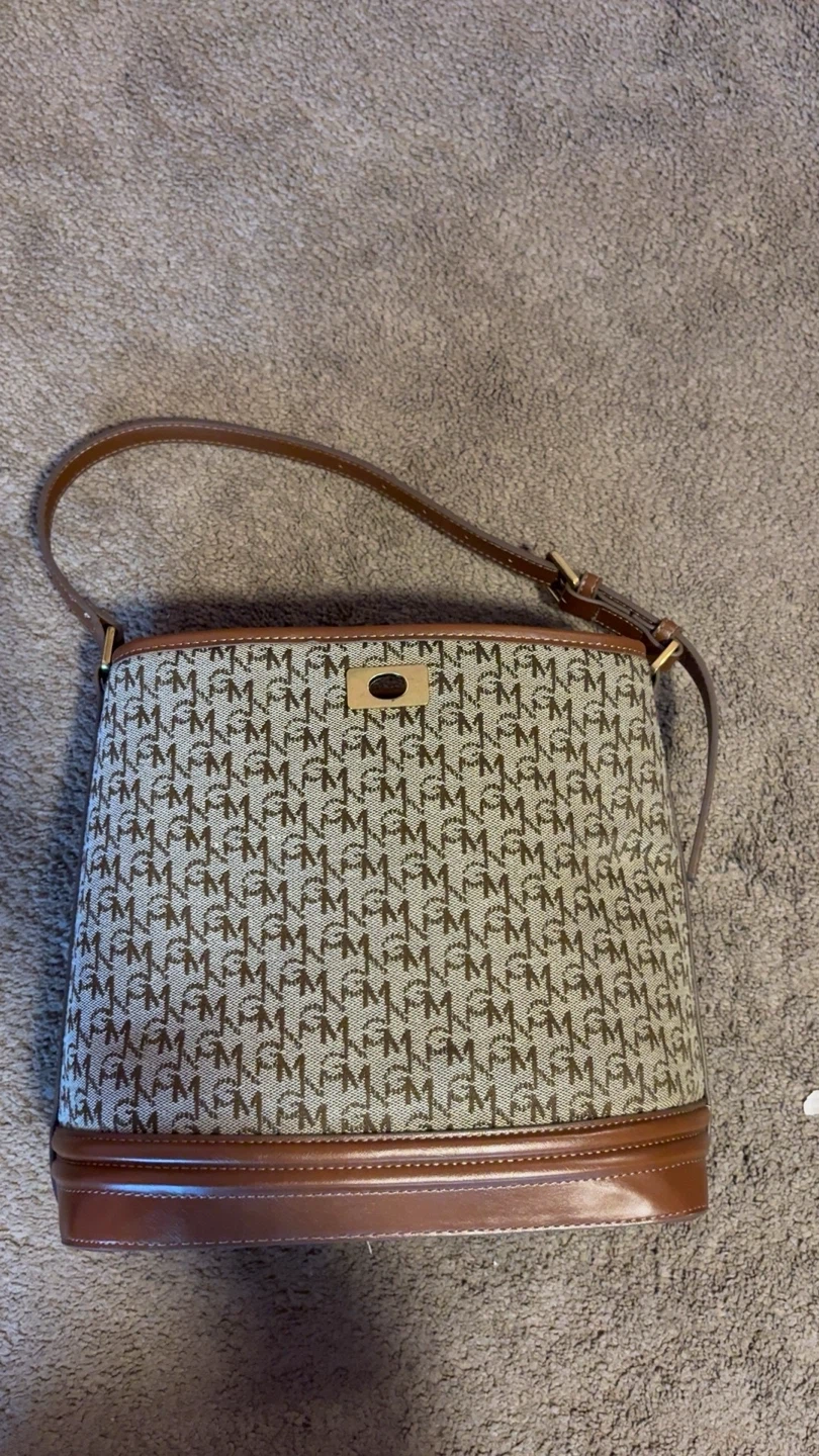 MNG Monogram Bucket Bag