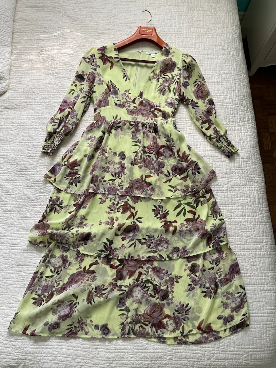 Floral Tiered Midi Dress