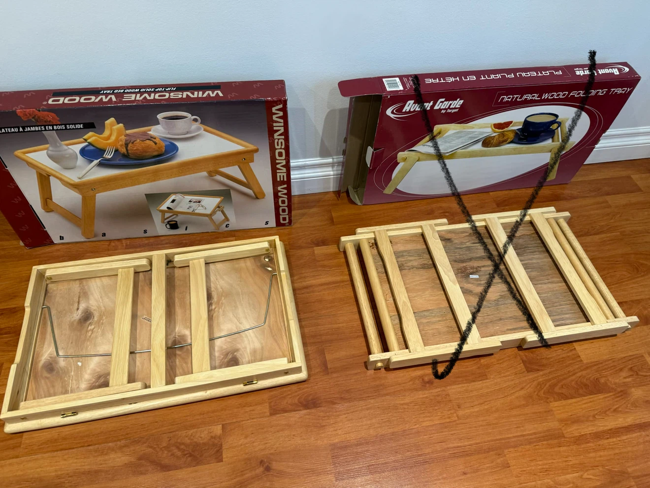 Wood Folding Bed Tray - photo 4