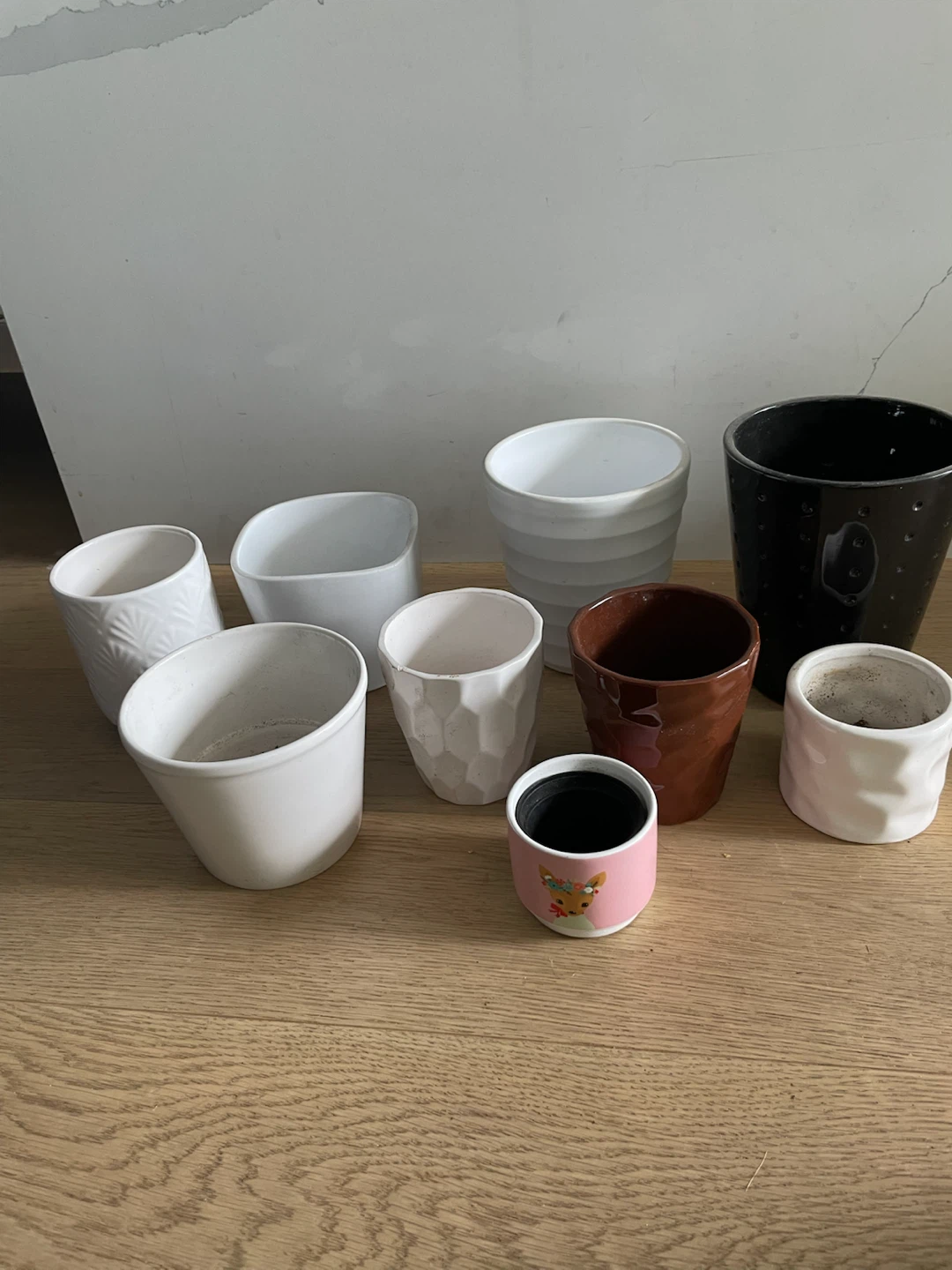 Assorted Ceramic Plant Pots