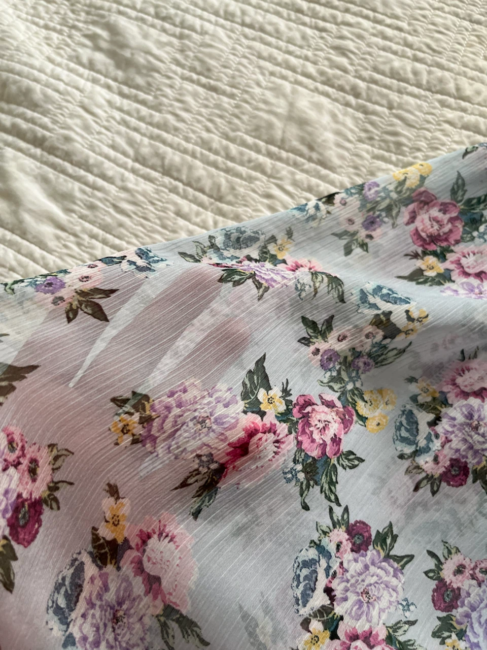 ZARA Floral Chiffon Ruffle Maxi Dress - photo 2