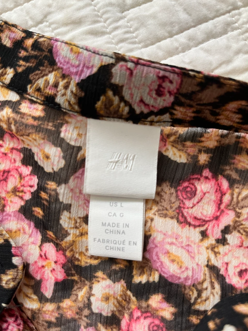 Floral Long Sleeve Maxi Dress - Size L - photo 3