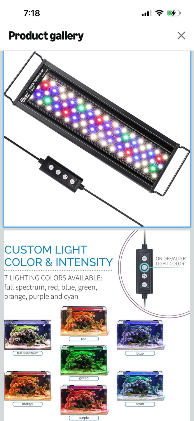 New-Hygger HG-978 Aquarium LED Light