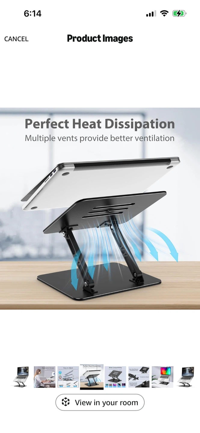 New -Adjustable Laptop Stand for 10-15.6 inch Laptops - photo 5