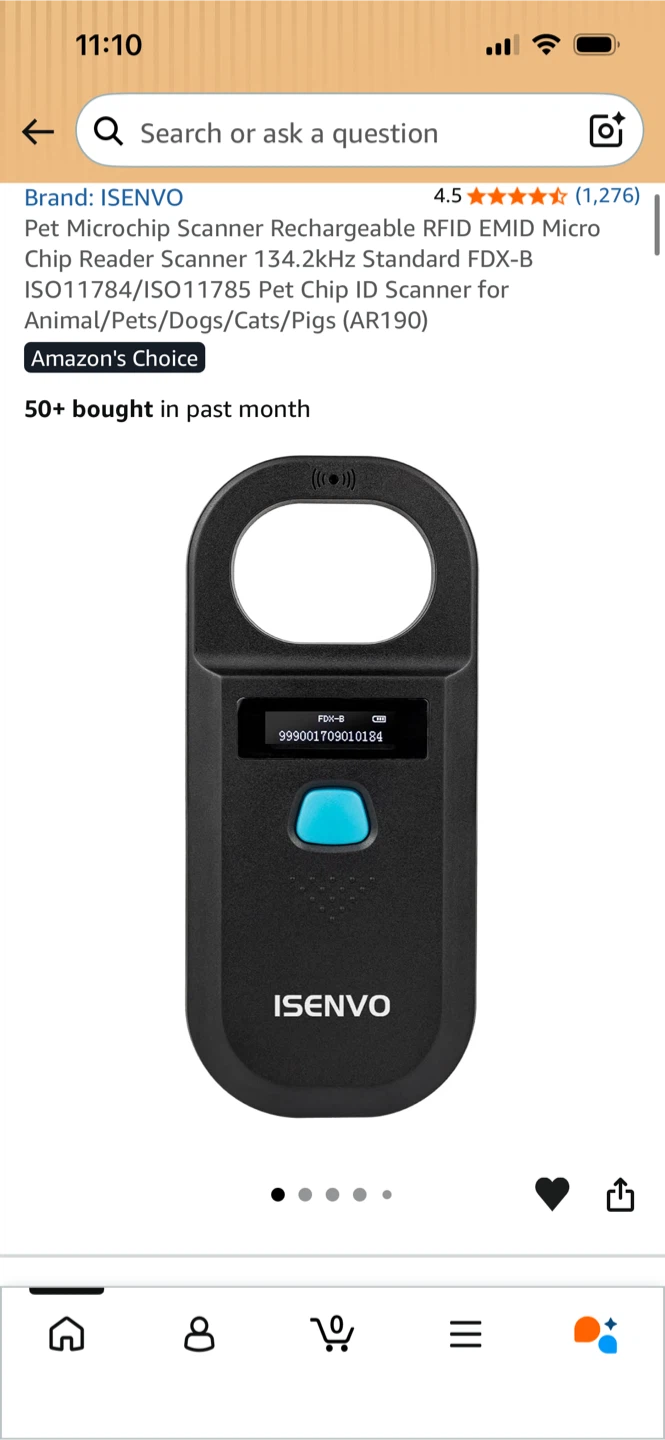 New-ISENVO Pet Microchip Reader - photo 3
