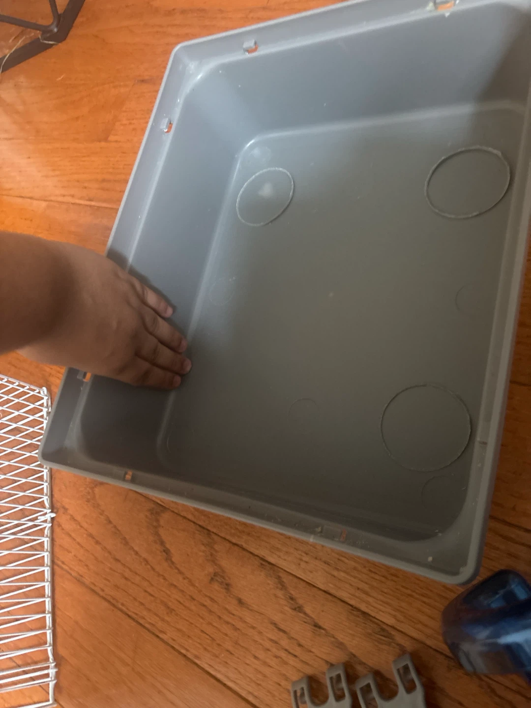 Hamster travel cage with blue clear hideaway - photo 5