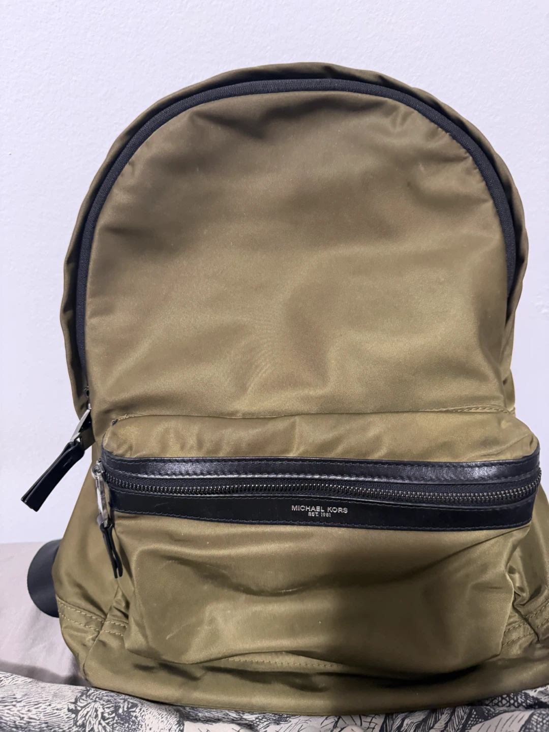 Michael Kors Olive Green Nylon Backpack – Men's / Unisex