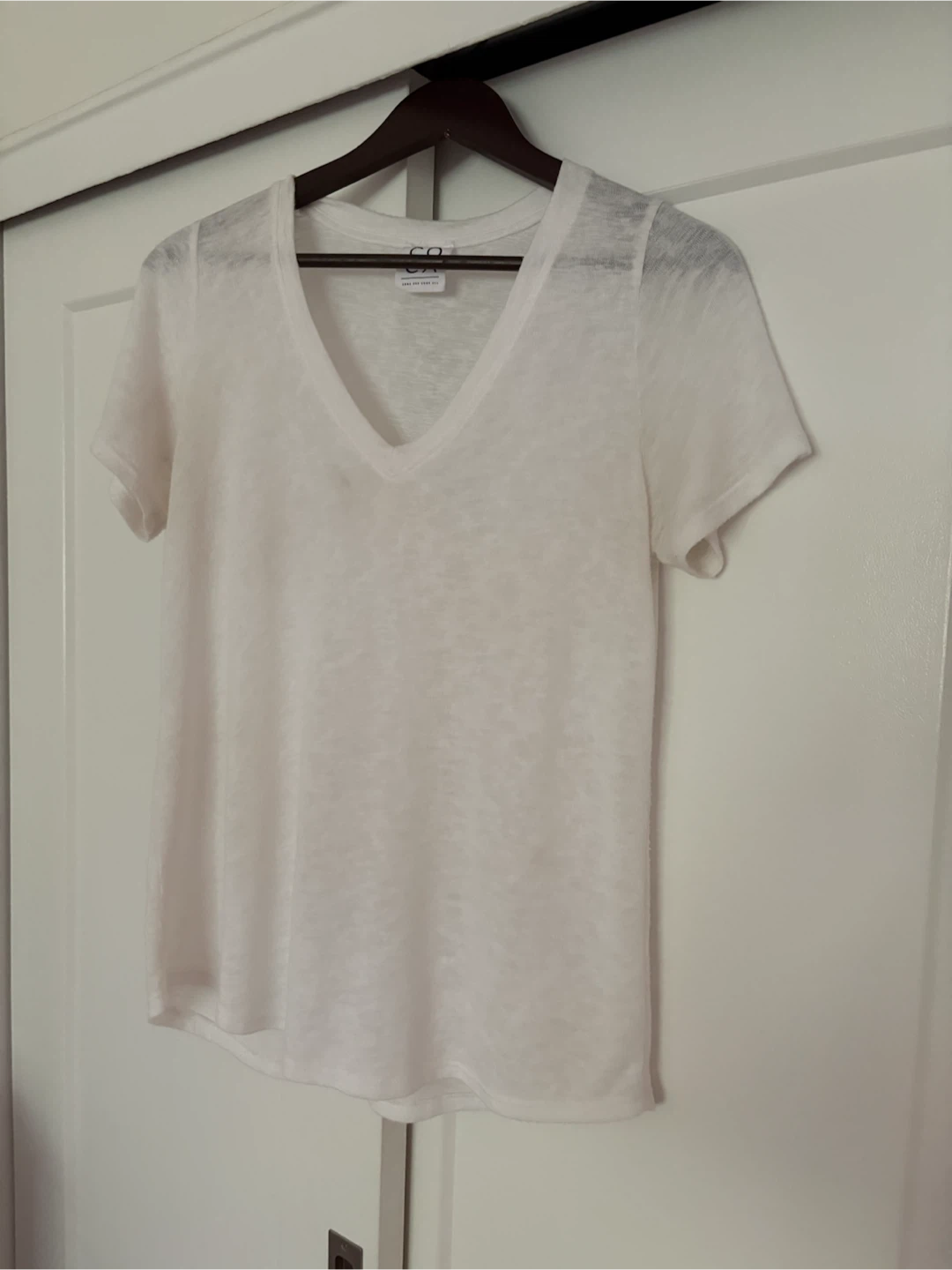 COCA White V-Neck T-Shirt