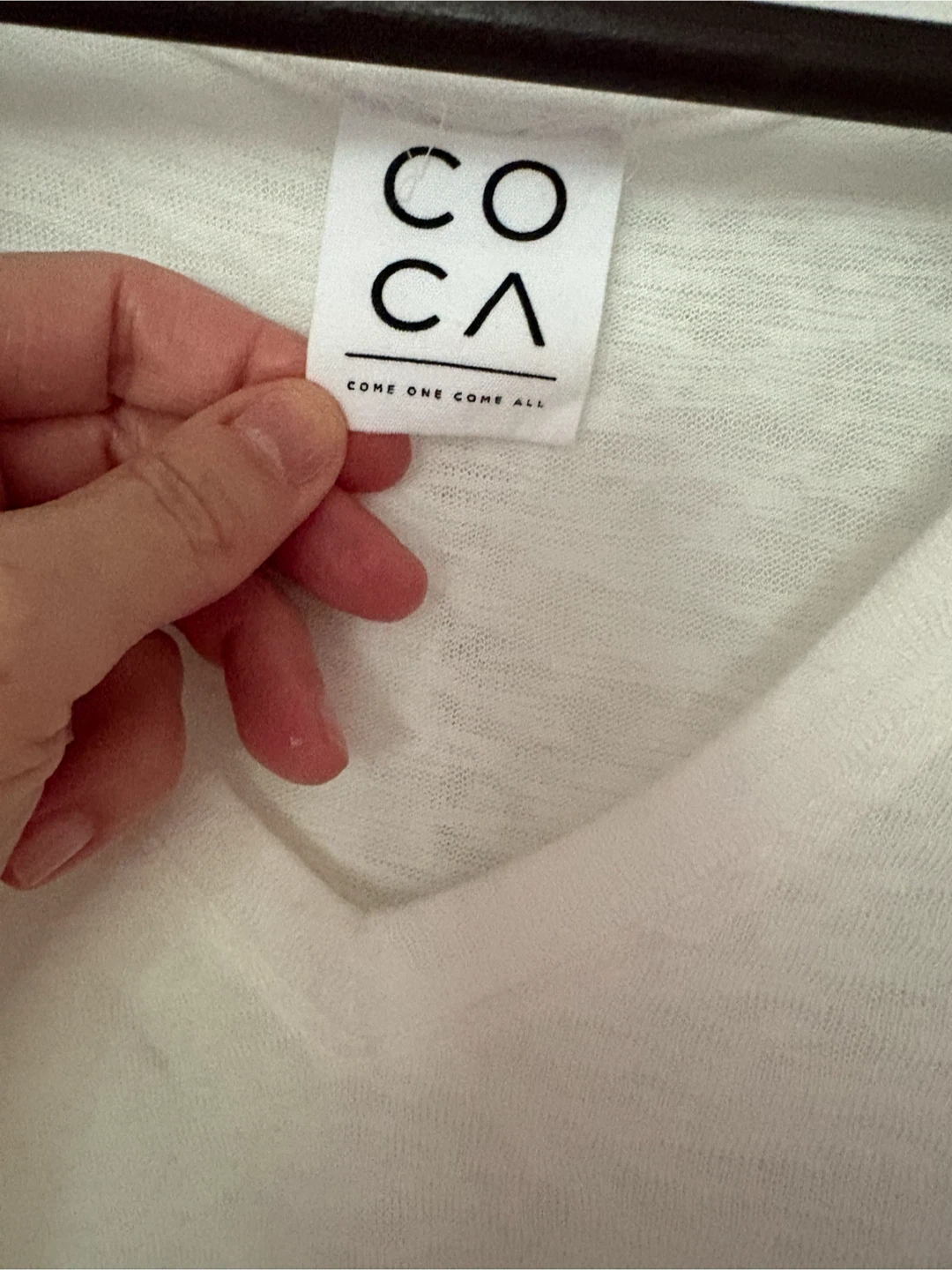 COCA White V-Neck T-Shirt - photo 2