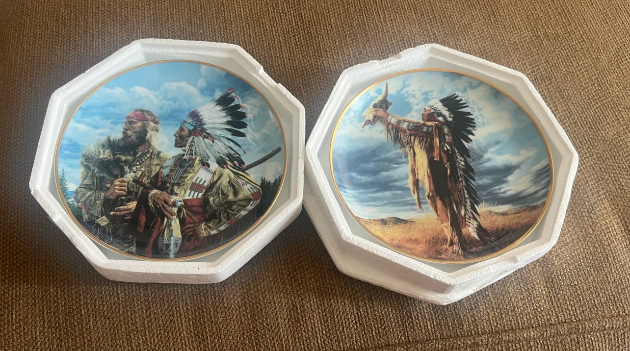 Vintage Franklin Mint Native American Collector Plates