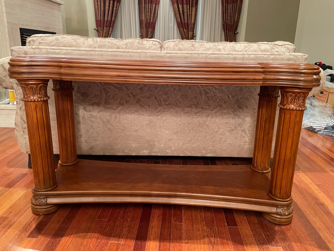 Ornate Wooden Console Table