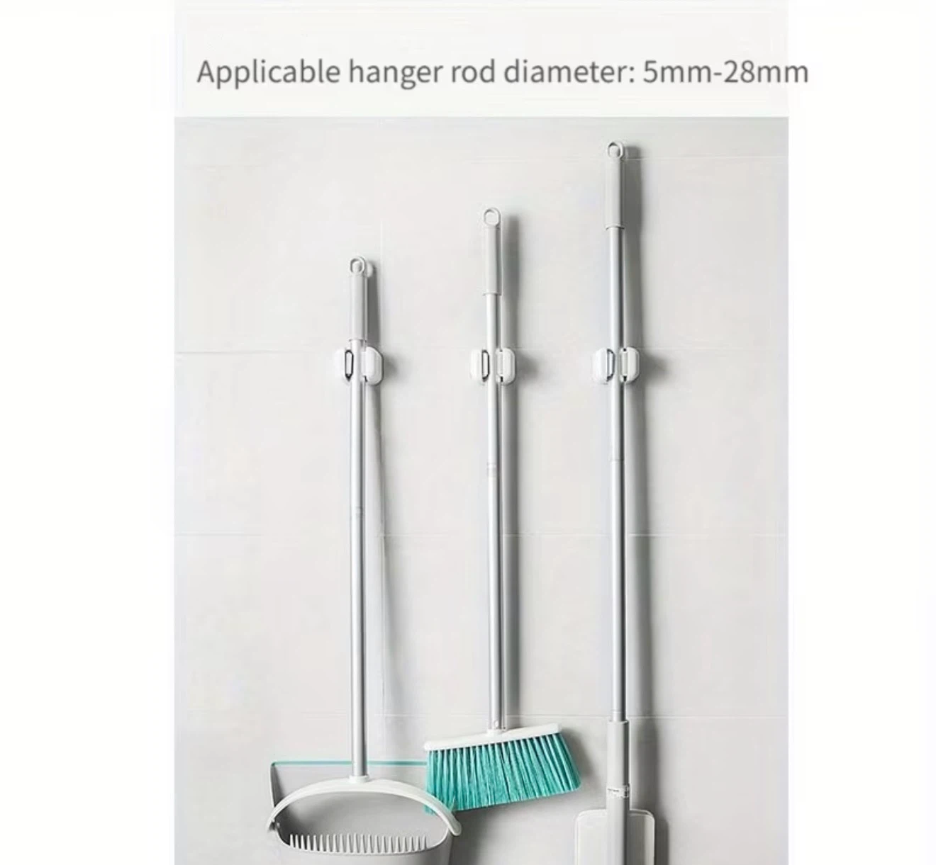 Mop Holder Wall Mount 2 pcs - photo 3