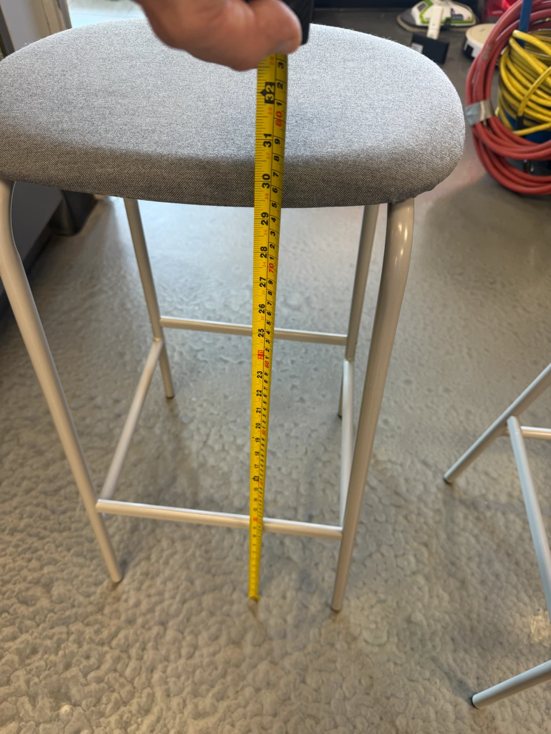 Grey Bar Stools - Set of 2 - photo 4