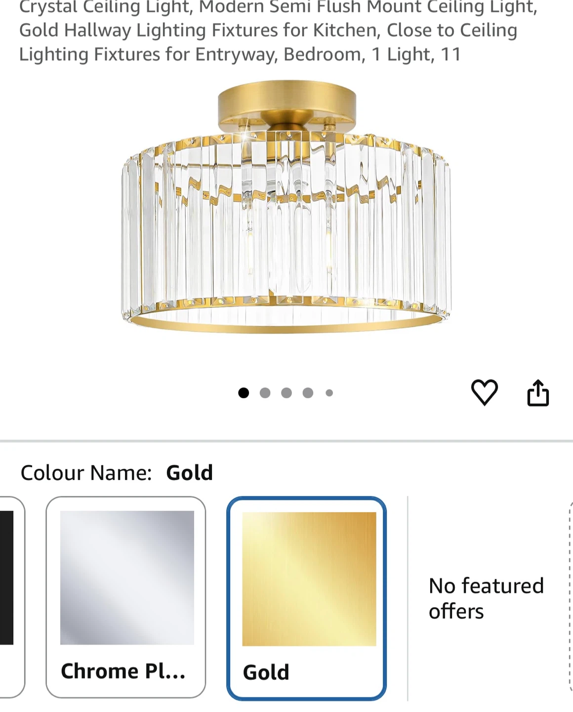 Modern Semi Flush Mount Ceiling Light
