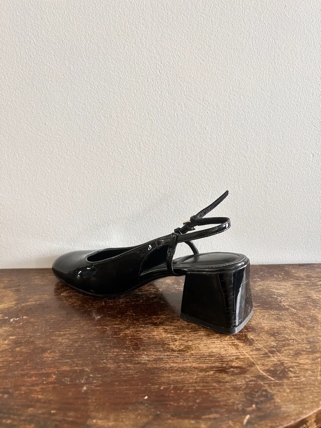 Nine West Black Patent Slingback Heels - photo 3