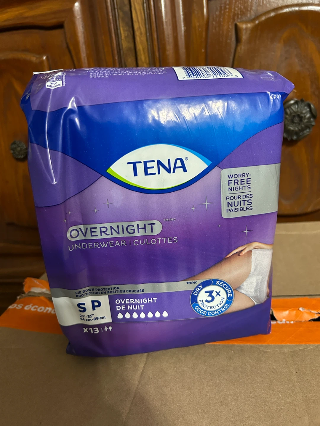 TENA Overnight Underwear - Size S (4 Pack)