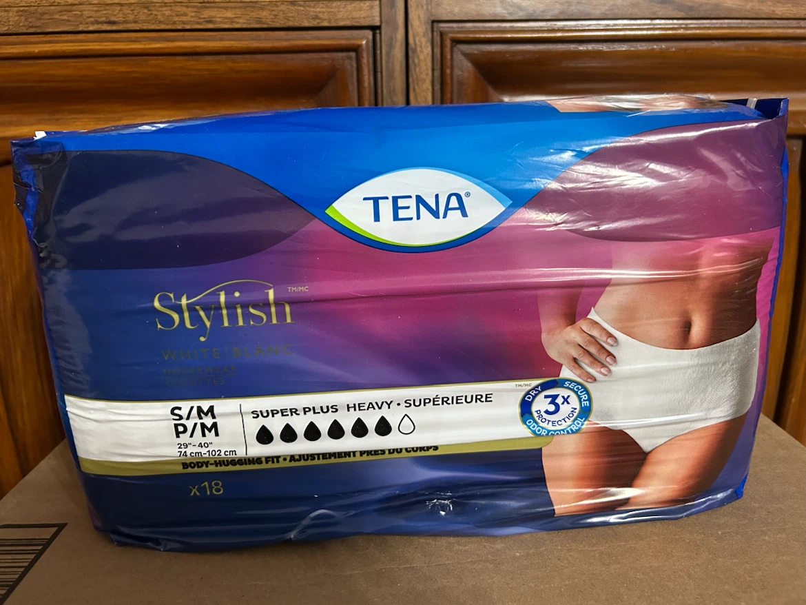 Tena Stylish Super Plus Heavy S/M/P/M Underwear - 18 Count