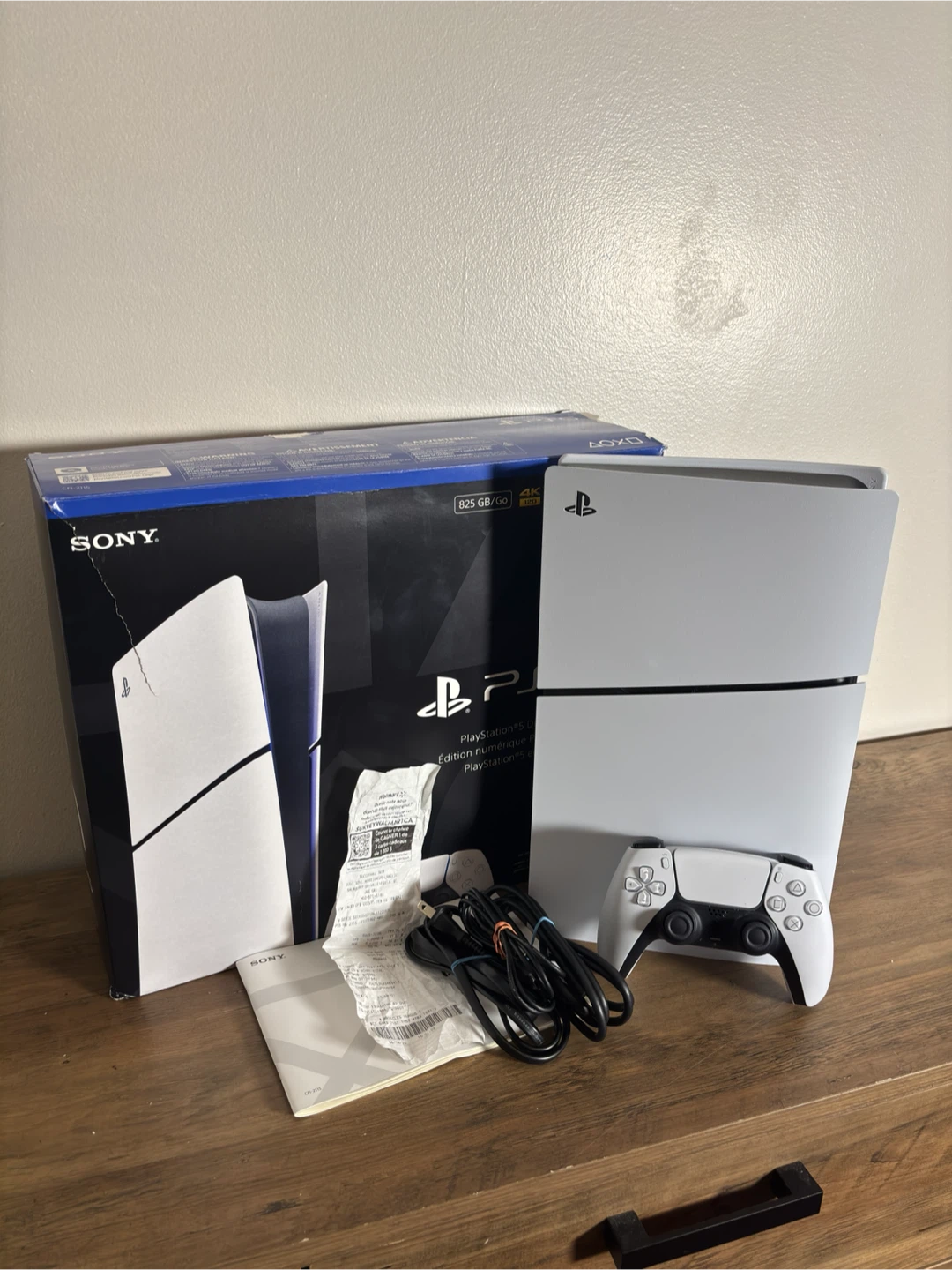 PS5 Slim Digital + Controller + Box & Receipt - Act Now!