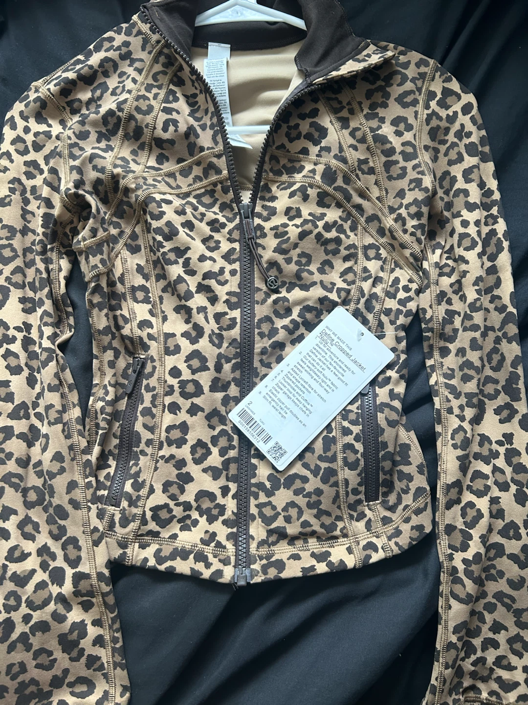 Lululemon Define Jacket Leopard Print Size 2