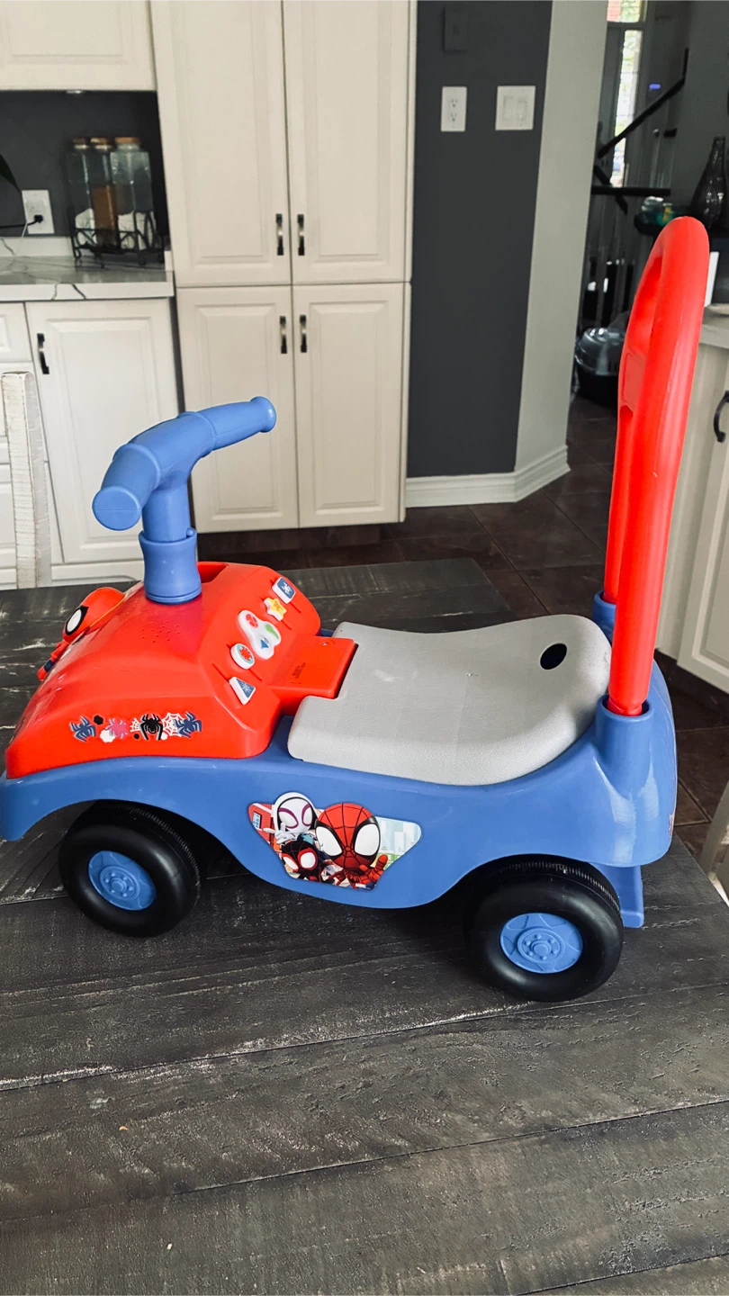 Spider-Man toddler ride on with lights & sounds