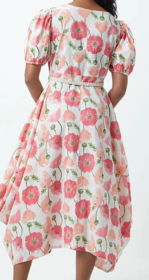 Poppy Print Midi Dress - photo 4