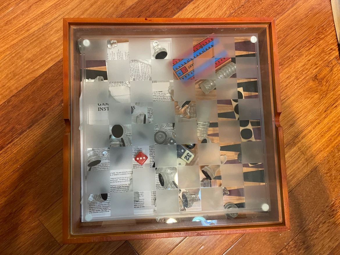 3 Game Set - Wood & Glass - photo 2
