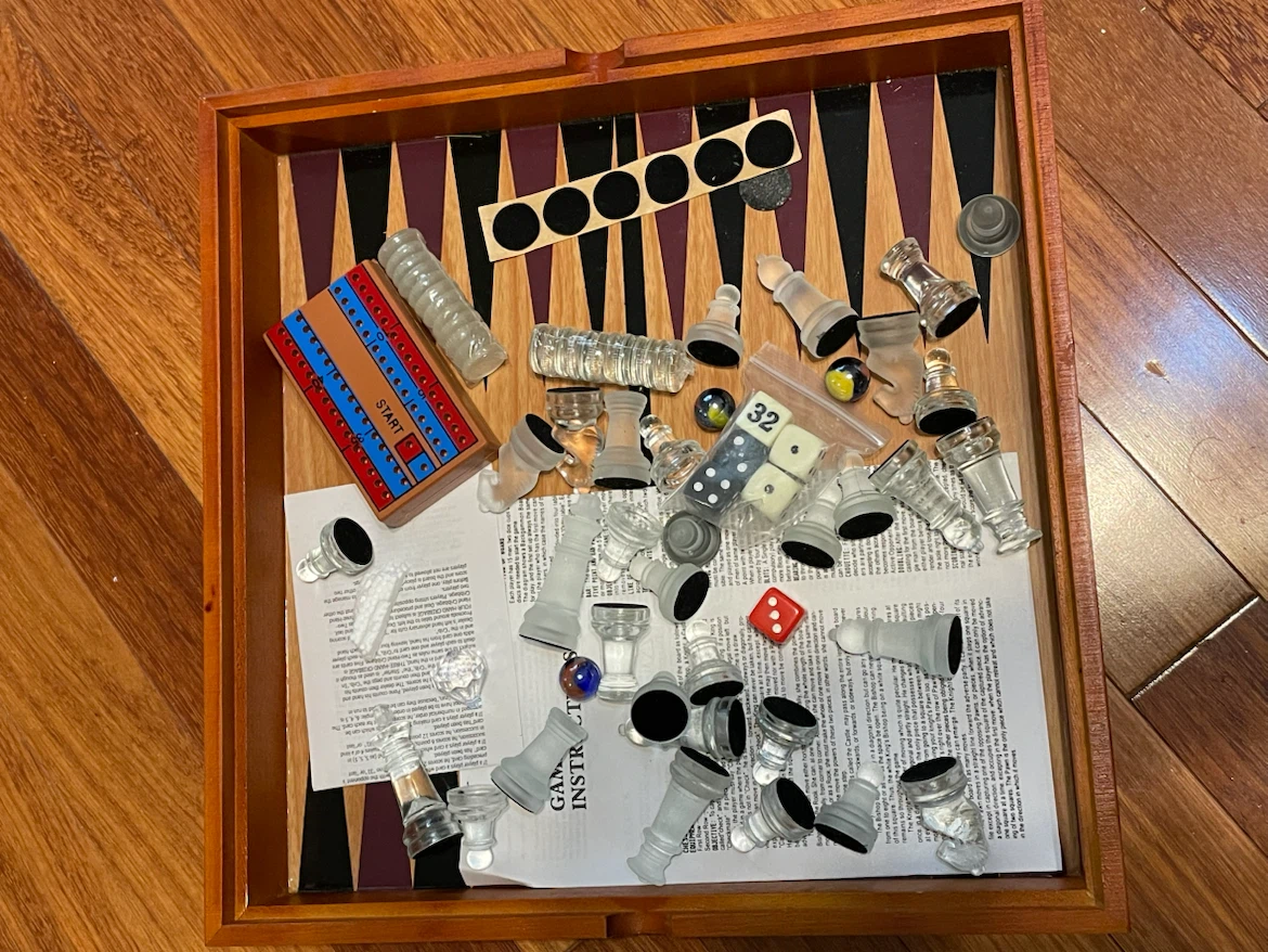 3 Game Set - Wood & Glass - photo 3