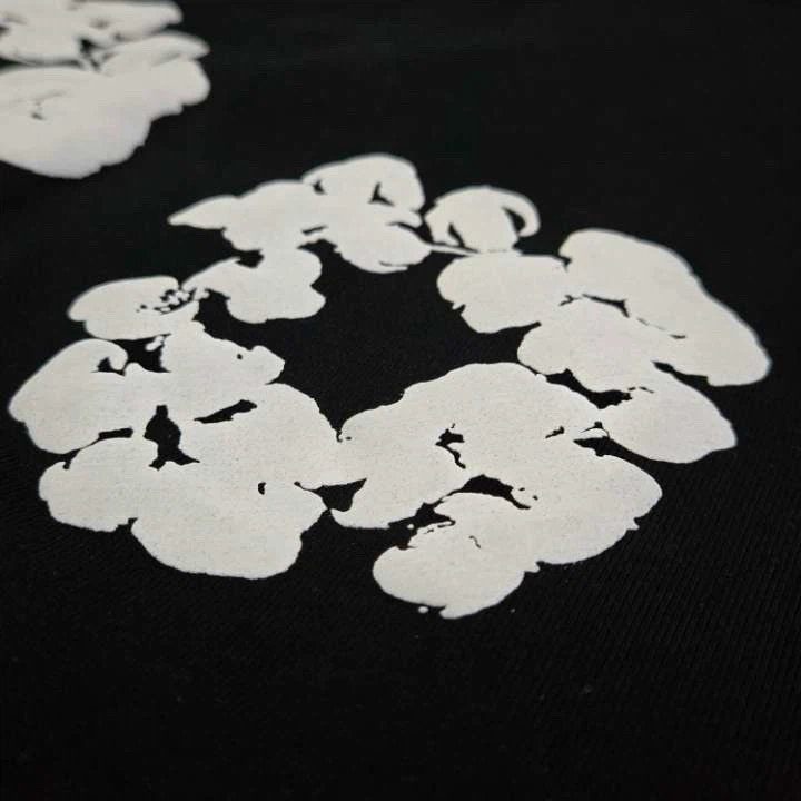 Denim Tears Black Floral Hoodie - photo 2
