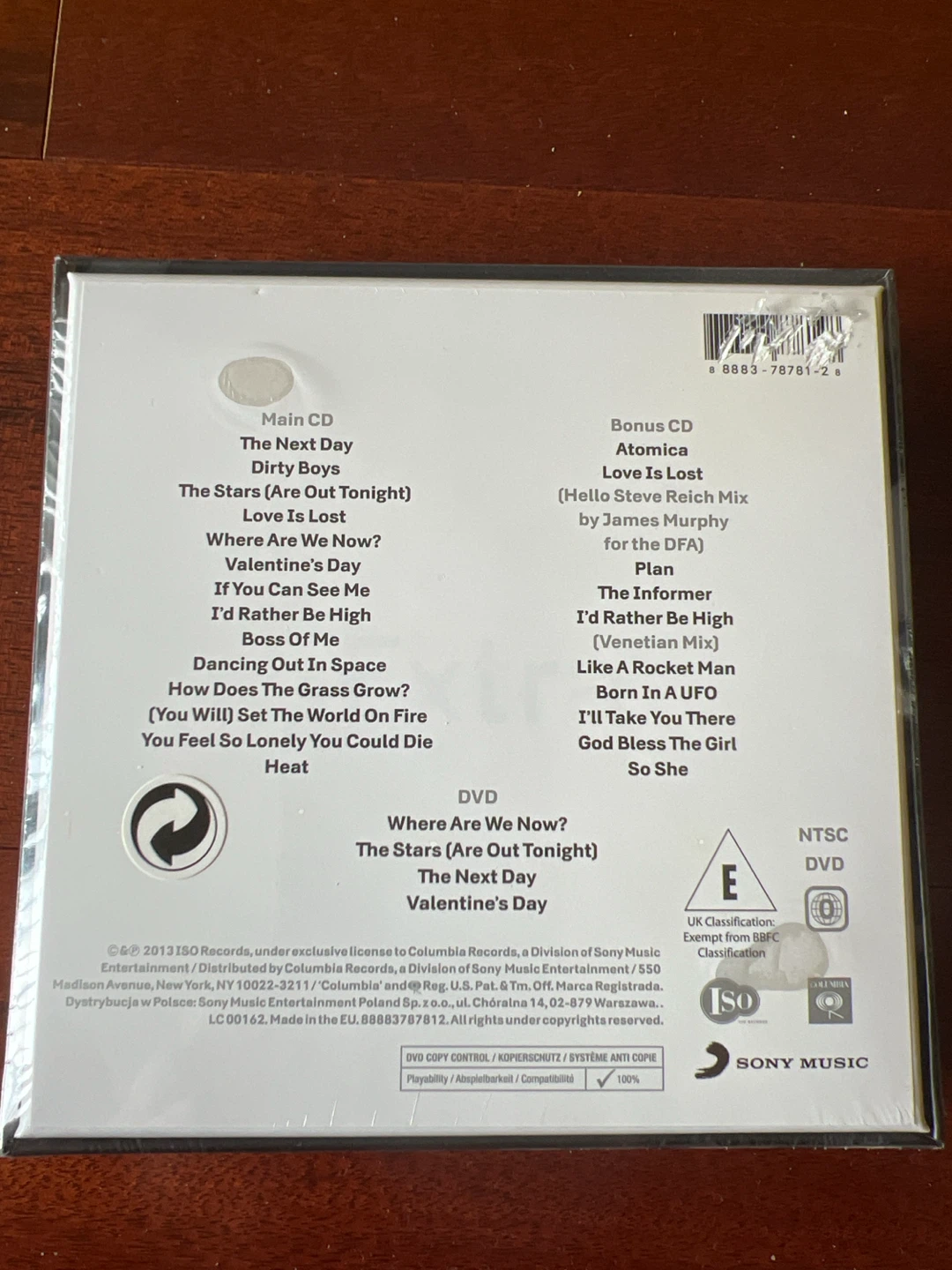 David Bowie The Next Day Extra Limited Edition CD/DVD - photo 3