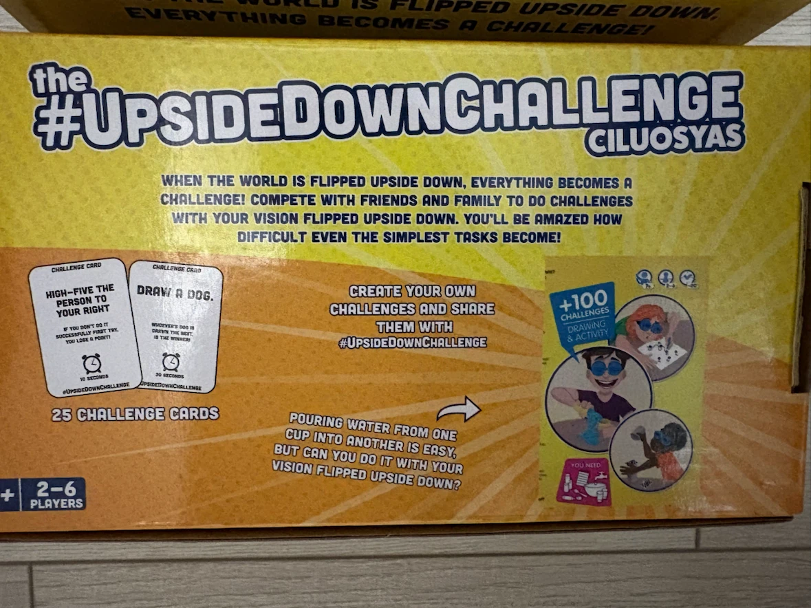 Upside down goggles challenge game - photo 2