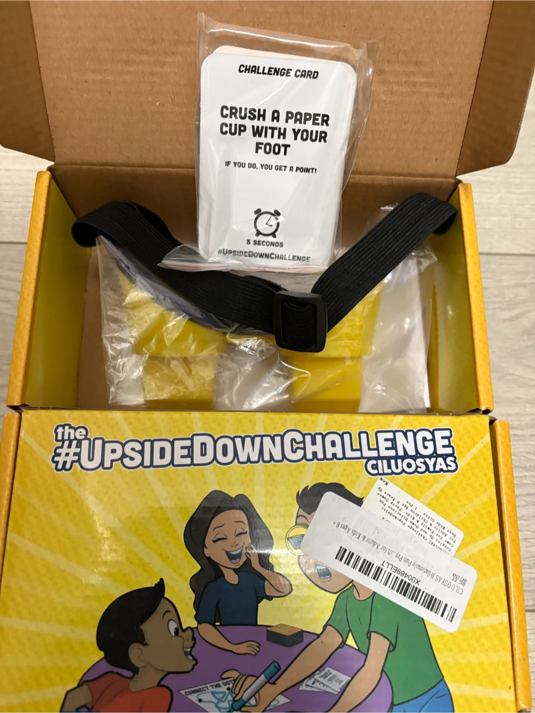 Upside down goggles challenge game