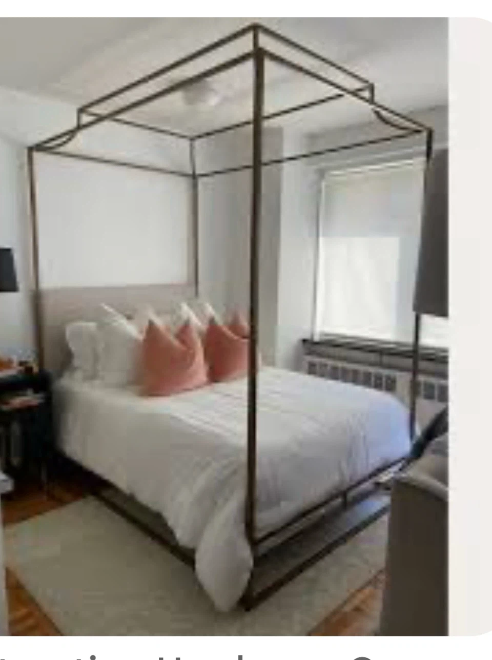 Restoration Hardware Cecily Canopy Queen Bed frame