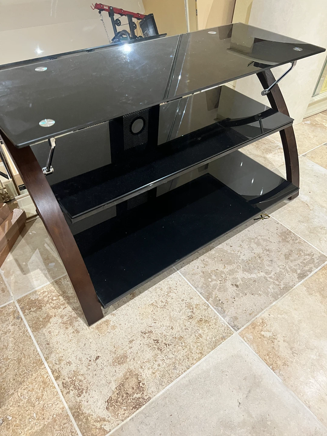 3-Tier Glass Entertainment Stand - photo 2