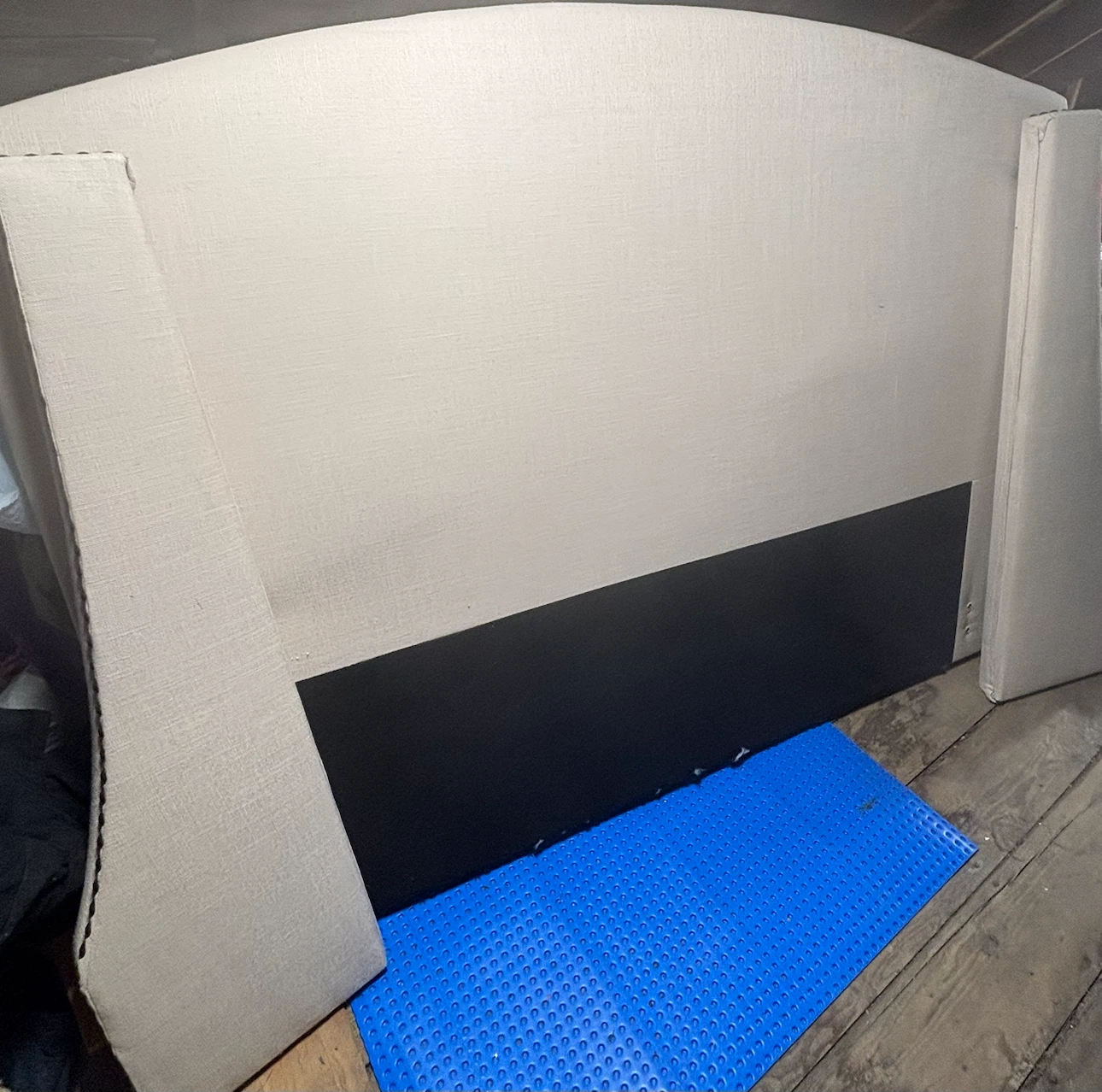 Queen Headboard , metal frame and spring box - photo 3