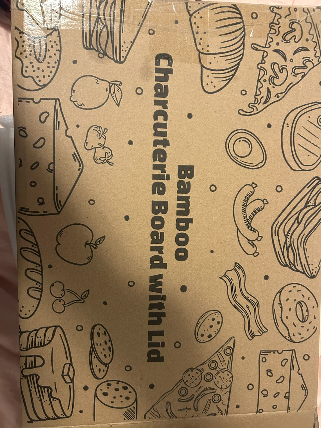Bamboo Charcuterie Board with Lid