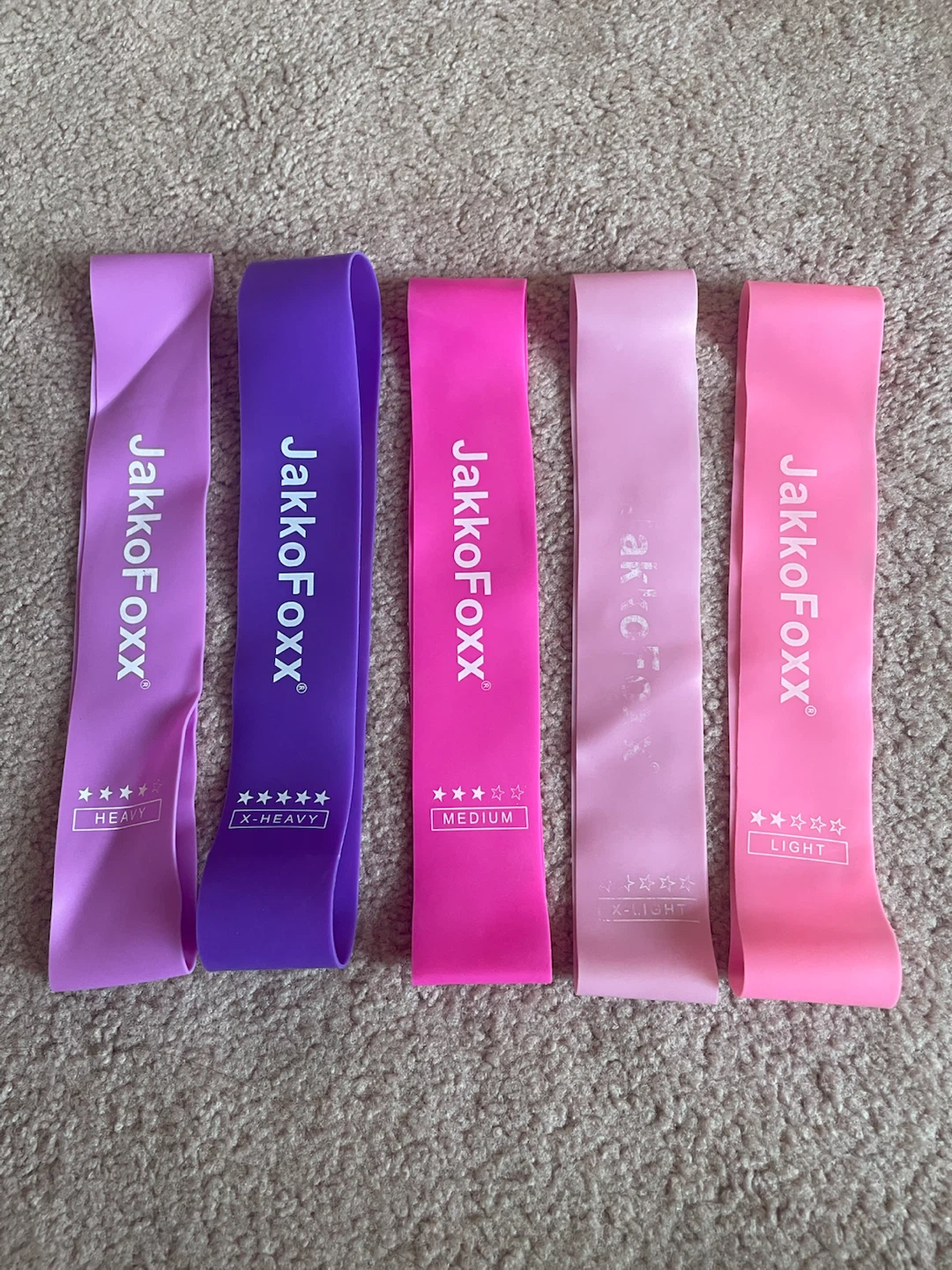 JakkoFoxx Resistance Bands Set (5 Pieces)