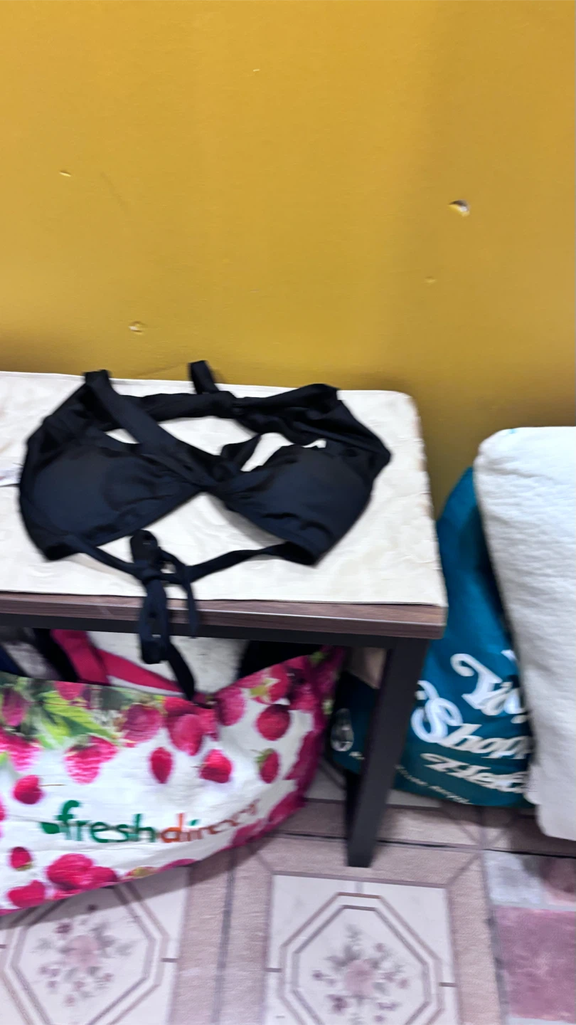Black Wrap Bikini Top
