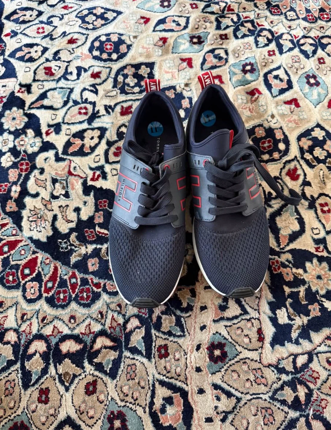 Tommy Hilfiger Navy & Red Sneakers