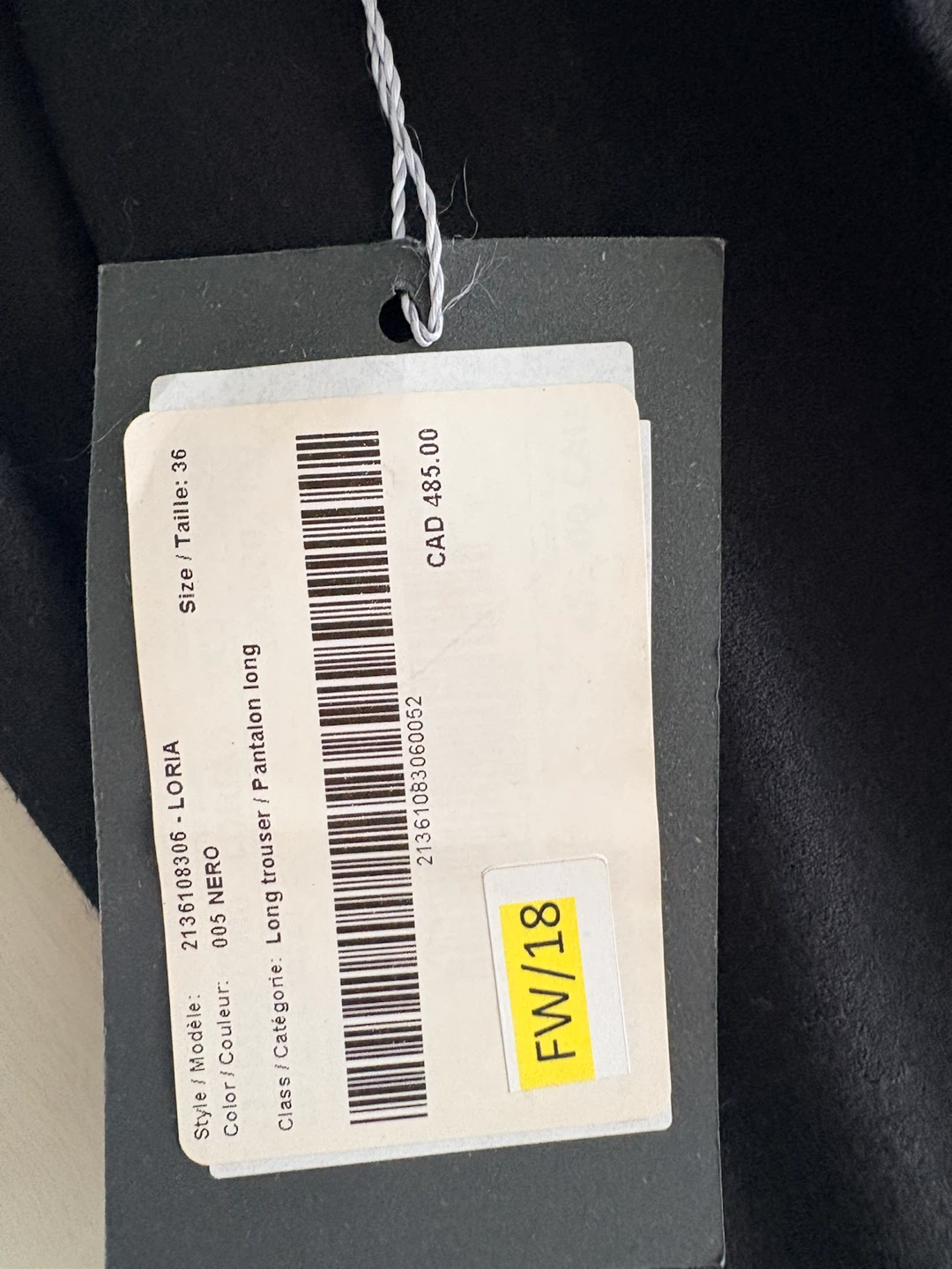 Max Mara SPORTMAX Lorian Black Trousers - Size 36 - photo 3